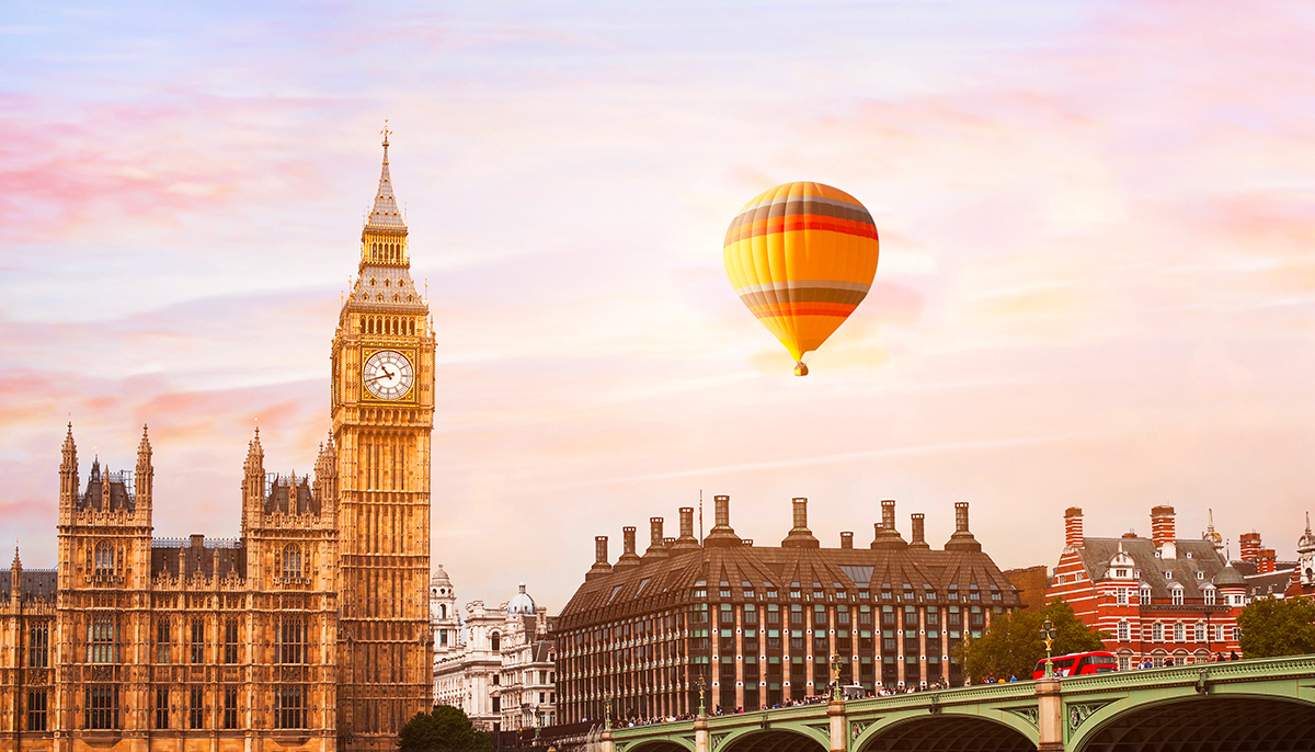 Londres avec montgolfière